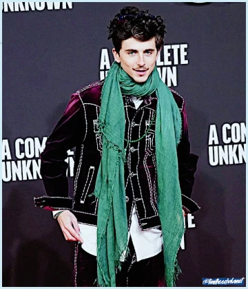 Imagem recente de timotheechalamet