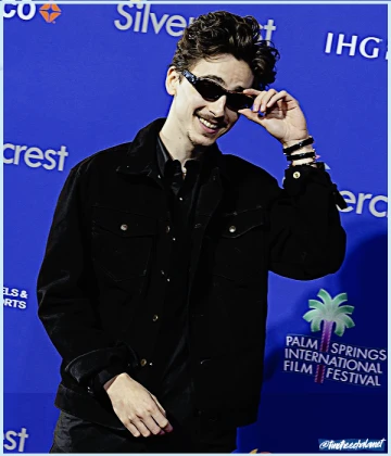 Imagem recente de timotheechalamet