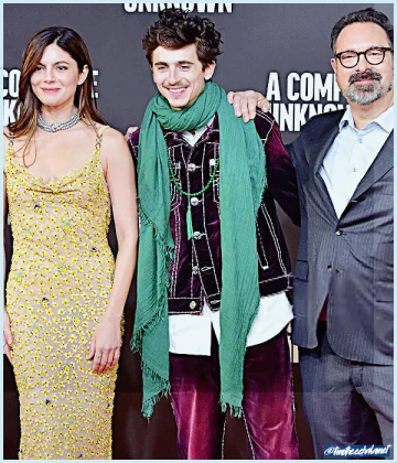 Imagem recente de timotheechalamet