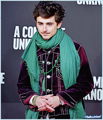 Imagem recente de timotheechalamet